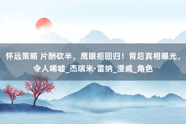 怀远策略 片酬砍半，鹰眼拒回归！背后真相曝光，令人唏嘘_杰瑞米·雷纳_漫威_角色